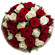 bouquet of red and white roses. Vitebsk