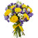 bouquet of yellow roses and irises. Vitebsk