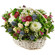 basket of chrysanthemums and roses. Vitebsk