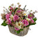 floral arrangement in a basket. Vitebsk
