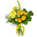 Yellow bouquet of roses and chrysanthemum. Vitebsk